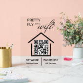 Détails WiFi Joli vol pour un code QR wifi (Mariage)