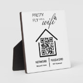 Détails WiFi Joli vol pour une plaque de code QR w (Recto)