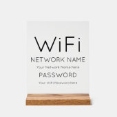 Détails Wifi Personnalisé Signal Acrylique (Recto)