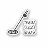 détecteur de métal Sticker bleu (Recto)