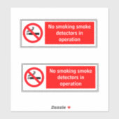 Détecteurs De Fumée En Opération Sticker (Feuille)