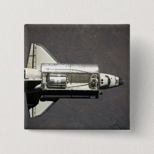 Detectie 2 van Space Shuttle Vierkante Button 5,1 Cm