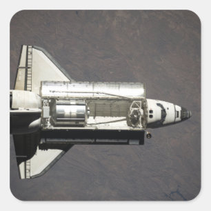 Detectie 2 van Space Shuttle Vierkante Sticker