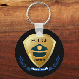Detectie politie, nationale politieweek 2023 sleutelhanger