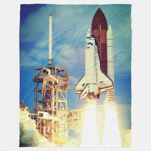 Detectie van Space Shuttle Start Fleece Deken (Voorkant)