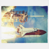 Detectie van Space Shuttle Start Fleece Deken (Voorkant (Horizontaal))