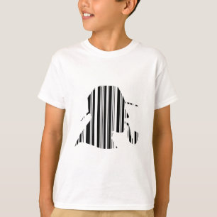 DETECTIVE BAR CODE Pijp Roken Barcode Patroon T-shirt