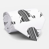 DETECTIVE BAR CODE Pipet Smoking Barcode Patroon Stropdas (Opgerold)