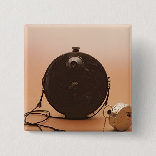 Detective camera's vierkante button 5,1 cm (Voorkant)