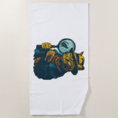 Detective Cat Mystery Strandlaken (Voorkant)