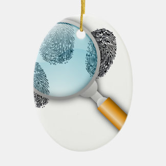 Detective Clues vinden vingervingerafdrukken Myste Keramisch Ornament