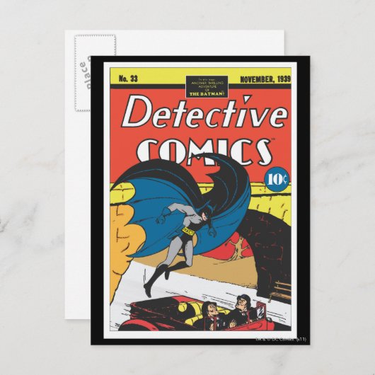 Detective Comics #33 Briefkaart (Voorkant / Achterkant)