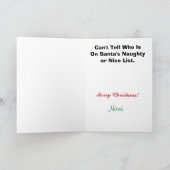 Détective de police, carte de Noël privée Eye Funn (Intérieur)