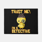 Detective Duck Design - Vertrouw me als rechercheu Deurmat (Voorkant)