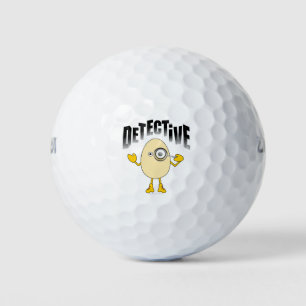 Detective Egghead Text Golfballen