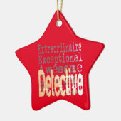 Detective Extraordinaire Keramisch Ornament (Links)