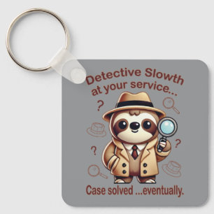 "Detective Luiaard" Luiaard Particulier Detectiveb Sleutelhanger