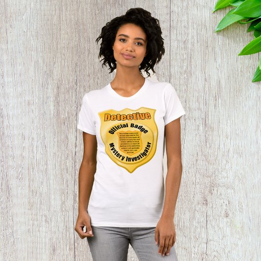 Detective Official Badge Mystery Investigator T-shirt