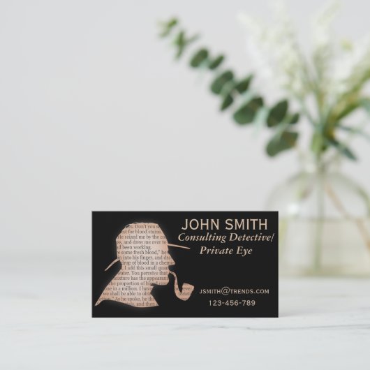 Detective Private Eye professional Visitekaartje (Staand voorkant)