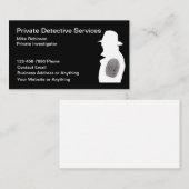 Détective privée Cartes de visite (Devant / Derrière)