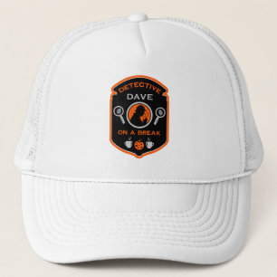 Detective-thema grappige thee en koffie trucker pet