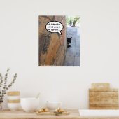 DETECTIVEKAT Achter DE STENEN MUUR / Vaderdag Poster (Keuken)