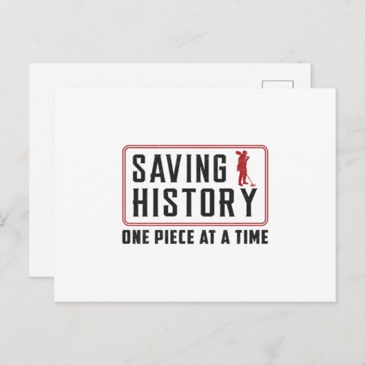 Detector Detectorist Metaal Detecteren Grappig ges Briefkaart (Voorkant / Achterkant)