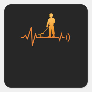 Detectorisdetectietest Hu voor detectoren van meta Vierkante Sticker