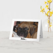 Détendez la carte d'anniversaire (Fleur jaune)