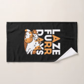 Détendez-vous Art Chat - 'Laze Furr Days' pour les (Serviette à main)