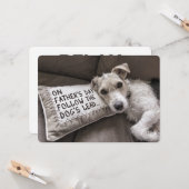 Détendez-vous comme la carte de Fête des pères pou (Devant/Arrière en situation)