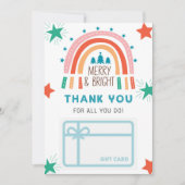 Détenteur de carte cadeau de Merci Arc-en-ciel de (Devant)