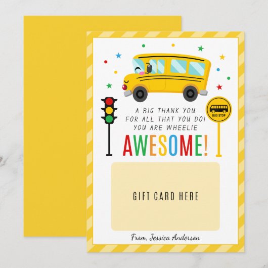 Détenteur de Carte de remerciements d'appréciation (Devant / Derrière)