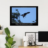 DÉTERMINATION ~ Affiche motivationnelle (Bureau à domicile)