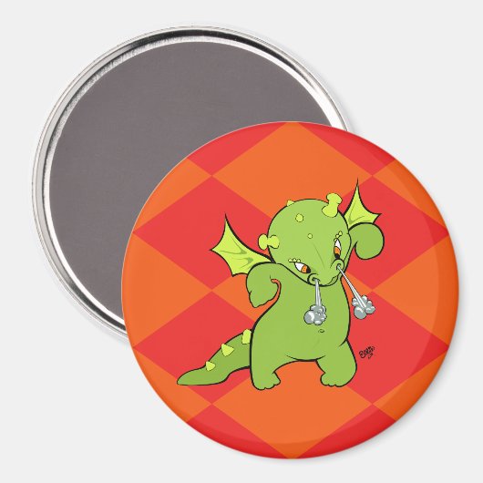 Determined Dragon Magnet (Recto/Verso)