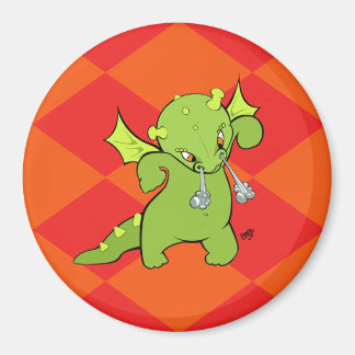 Determined Dragon Magnet