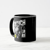 Determined Soccer Cat Mugs - Game Day Gift Mok (Voorkant links)