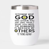 Déterminez Ce Que Dieu Vous A Donné Citation D'Aqu (Arrière)