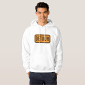 Detour Road Sign Hoodie (Voorkant volledig)