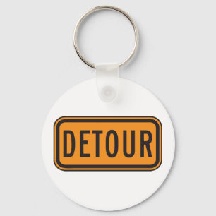 Detour Road Sign Sleutelhanger