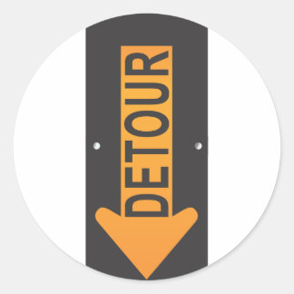Detour Ronde Sticker