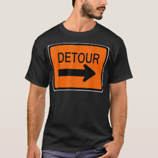 Detour Sign Simple Halloween-kostuum T-shirt