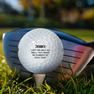 Détritus drôles pour balles de golf personnalisées