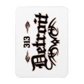 Detroit 313 magneet (Verticaal)