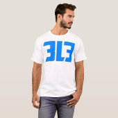 Detroit 313 t-shirt (Voorkant volledig)