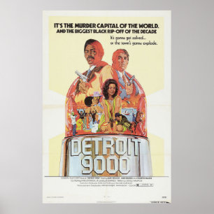 Detroit 9000 film poster  retro