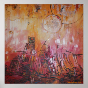 Detroit Abstrait VI - Impression en toile