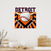 DÉTROIT BASEBALL POSTER (Cuisine)