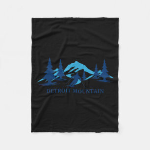 Detroit berg Minnesota skioord skiën skiër Fleece Deken