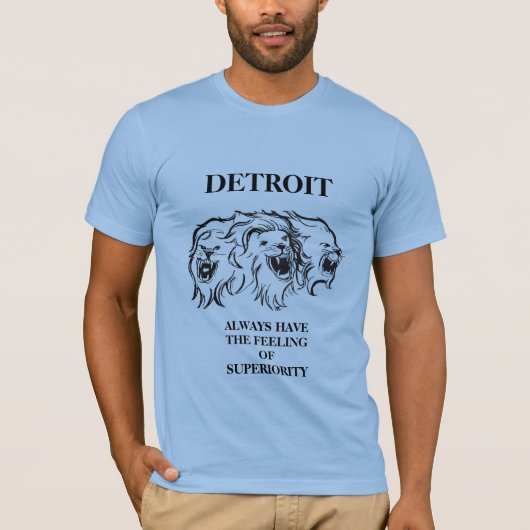 DETROIT BLUE T-SHIRT (Voorkant)